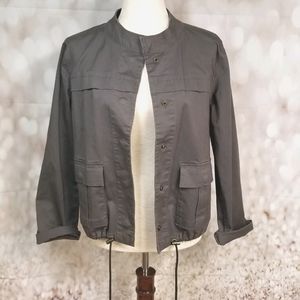 Sanctuary gray cotton blend jacket blazer